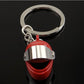 4 Colors Simulation Motorcycle Helmet Keychains Exquisite Keyring Charms Gift