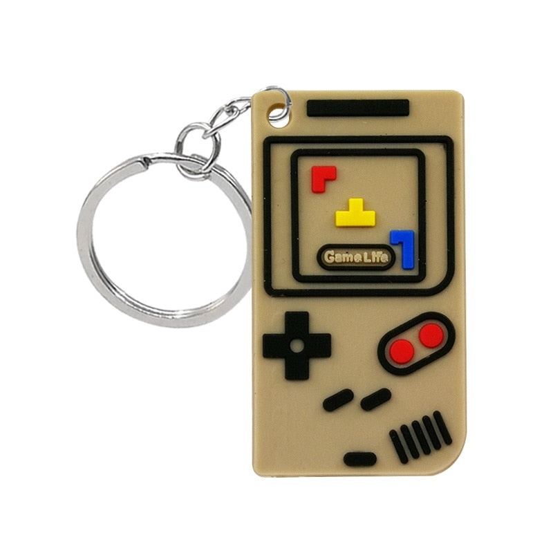 Brown Game PVC Keyring Cute Cartoon Style Keychains Bag Car Pendant Jewelry Gift