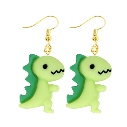 Baby Dinosaur Drop Earrings Women Art Fashion Cartoon Earrings Creative Jewelry