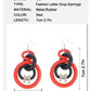 Letter M Large Dangle Earrings Fashion Party Girls Pendant Earrings Women