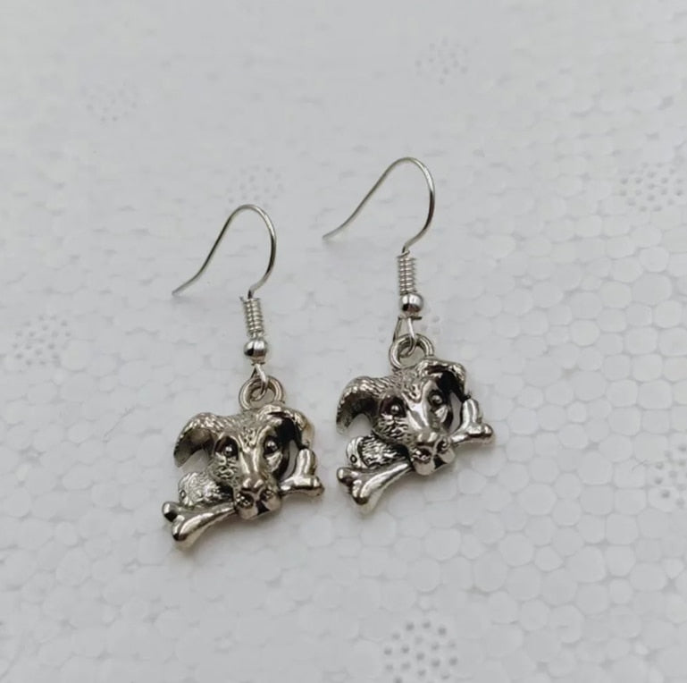 Dog With Bone Dangle Earrings Fashion Party Girls Pendant Earrings Women Jewelry