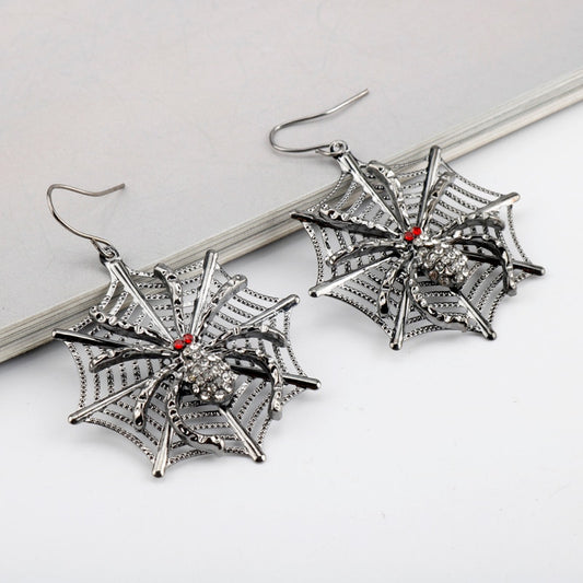 Spider Red Eyes Dangle Earrings for Girls Women Birthday Gift Lovely Jewelry