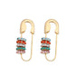 28 Styles Safety Pin Stud Earrings Paper Clip Pin Earrings Minimalist Fashion