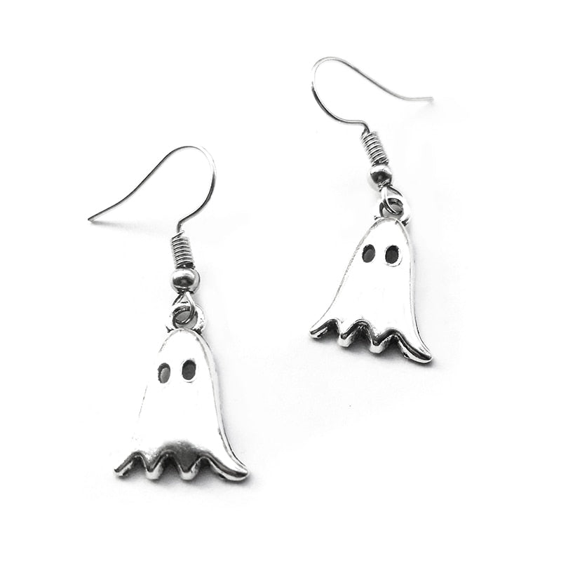 Handmade Ghost Metal Drop Earrings Women Travel Fashion Cartoon Earrings