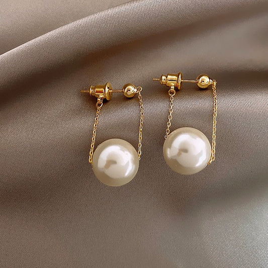 15 Styles Pearl Flower Style Hoop Stud Earrings Luxury Wedding Party Fashion