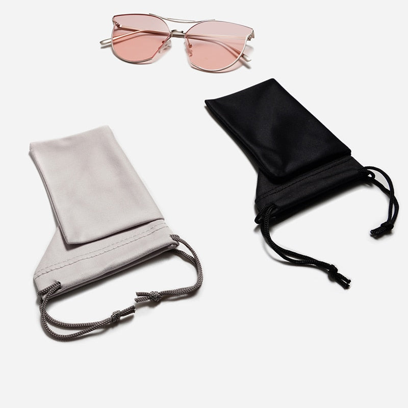 Soft Cloth Glasses bag sunglasses case Dustproof eyeglasses pouch Eyewear