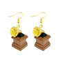 Retro Gramophone Drop Earrings Cartoon Art Women Party Jewelry Ear Fashion
