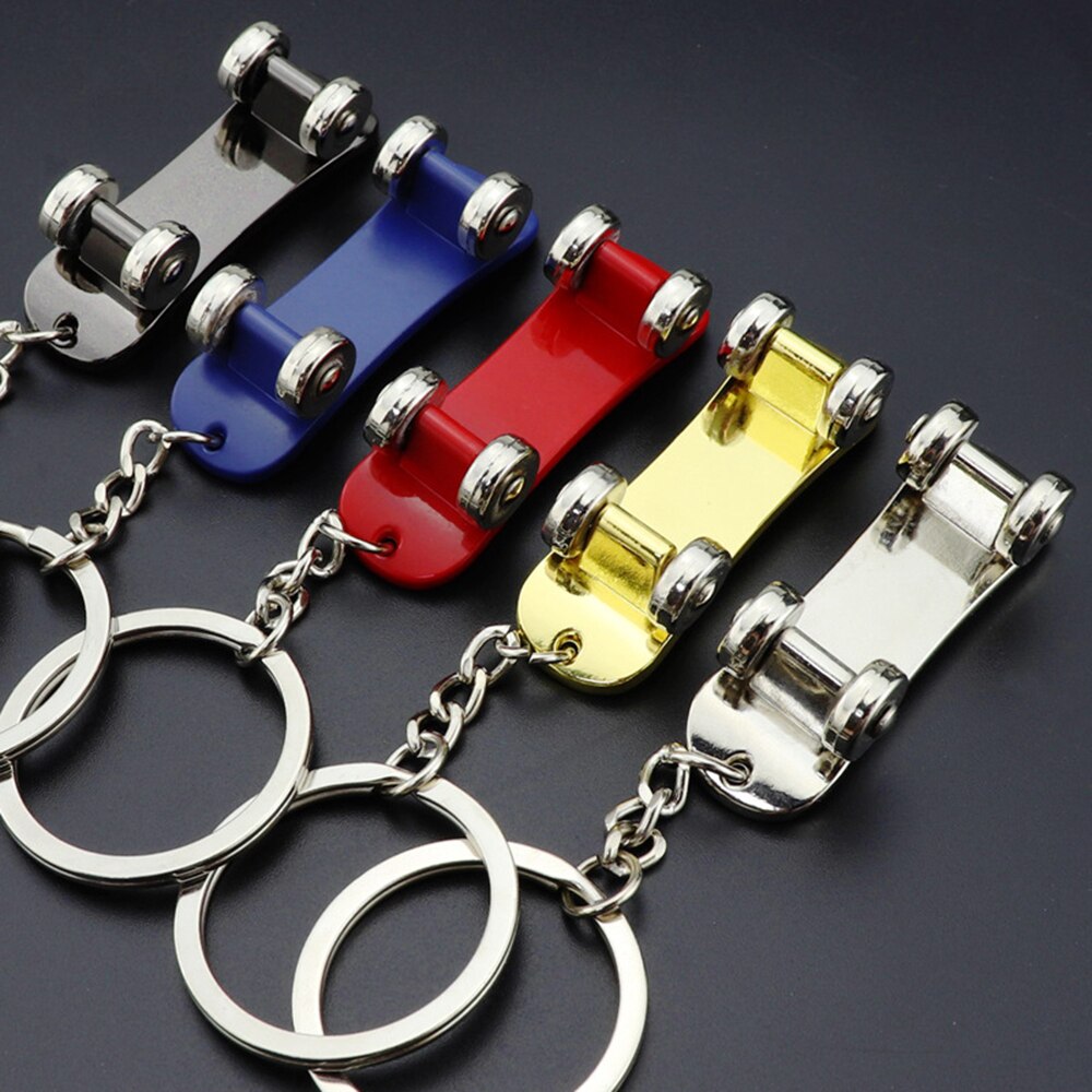 5 Styles Simulation Scooter Keychain Stainless Steel Keyring Charms For Women
