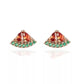 Watermelon Rhinestone Stud Earrings Cartoon Ear Pendants Accessories Women