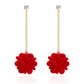 14 Styles Red Color Christmas Gift Star Flower Snowflake Ribbon Stud Earrings