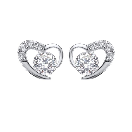 Heart Stone Stud Earrings Women Girls Summer Party Studs Ear Women Jewelry