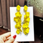 Yellow Petals Tassel Dangle Earrings Women Travel Fashion Cartoon Earrings