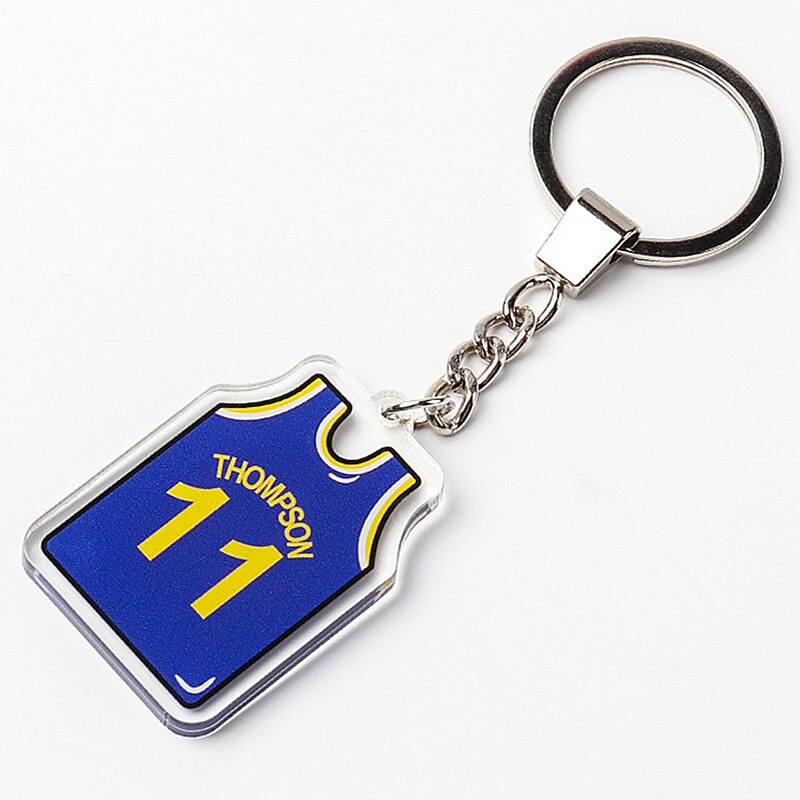 15 Styles Creative Jersey Keychain Pendant Key Chain Gift Basketball Fan Jewelry