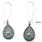 Blue Water-drop Lady Cute Dangle Earrings for Women Jewelry Girls Earrings