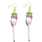 Pink Carrot Resin Candy Lollipop Drop Earrings Cartoon Ear Pendants Accessories