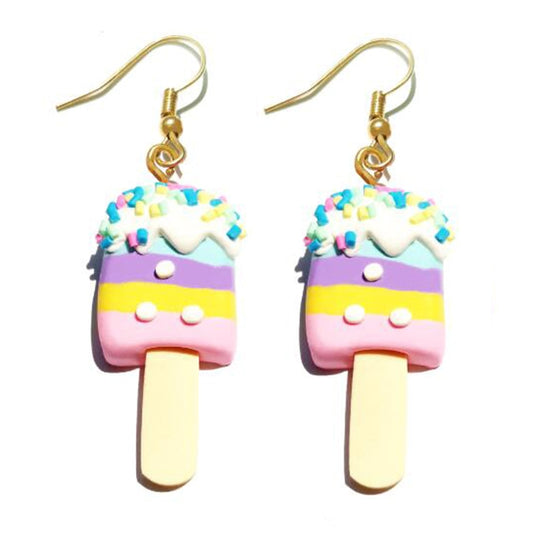 Funny Cute Ice Cream Bar Drop Earrings Women Creativity Jewelry Cute Earring