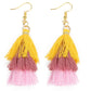 39 Styles  4 Layer Bohemian Multicolor Statement Tassel Dangle Earrings Women