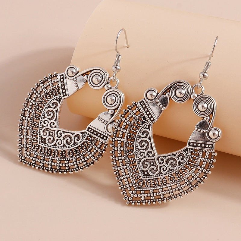 Antique Retro Style Hoop Earrings Women Gifts Earring Cute Girls Eardrop Jewelry