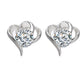 Merged Heart Stud Earrings Women Girls Summer Party Studs Ear Women Jewelry