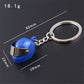 4 Colors Simulation Motorcycle Helmet Keychains Exquisite Keyring Charms Gift