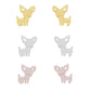 Simple And Stylish Stud Earrings For Women Cute Stainless Steel Golden Animal