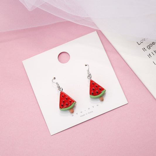 Watermelon Dangle Earrings Fashion Party Girls Pendant Earrings Women Jewelry