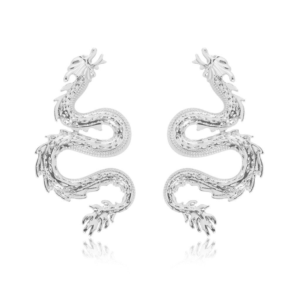 Dragon Drop Earrings Women Travel Fashion Cartoon Earrings Creative Jewelry