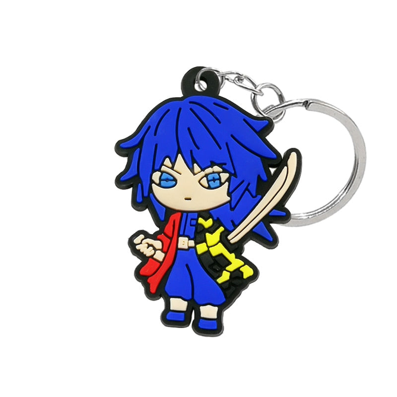 21 Styles Key Chain Cartoon Figure Anime Key Ring Key Holder Kids Toy Pendant