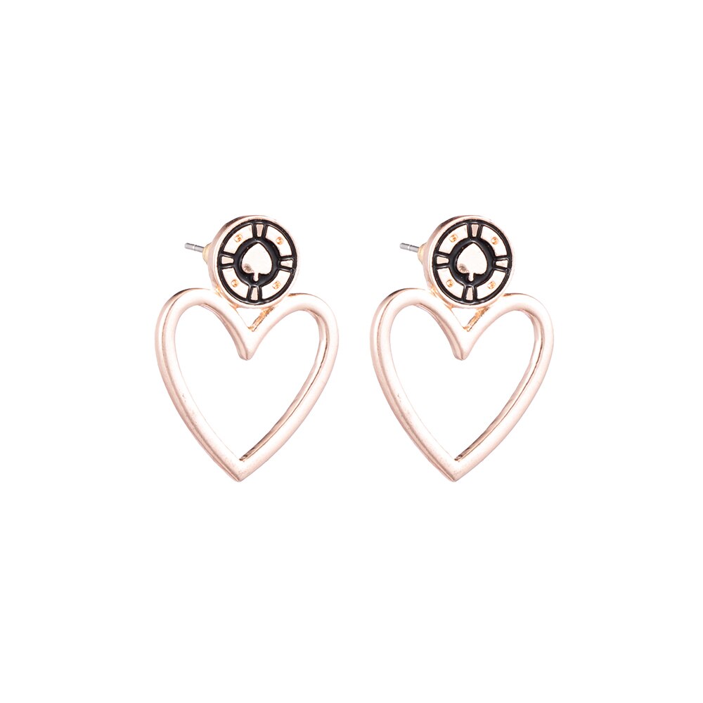 Heart Shape Drop Earrings Women Girl Party Gift Fashion Ear Jewelry Accessories