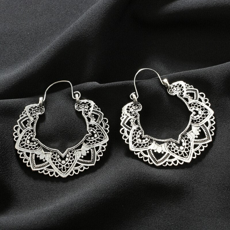 22 Styles Hollow Geometric Carved Ethnic Drop Dangle Earrings Trendy Women