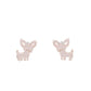 Simple And Stylish Stud Earrings For Women Cute Stainless Steel Golden Animal