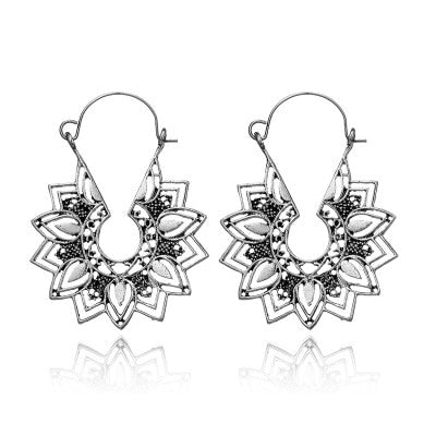 22 Styles Hollow Geometric Carved Ethnic Drop Dangle Earrings Trendy Women