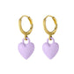 29 Styles Checkerboard Heart Lock Dangle Earrings Fashion Party Girls Pendant