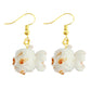 Funny Cute Single Corn Puff Popcorn Drop Earrings Women Creativity Jewelry Cute