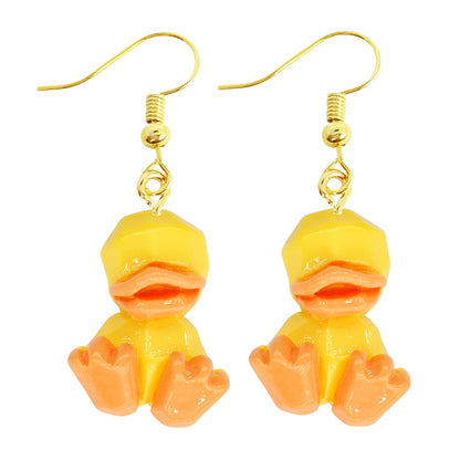 Baby Duck Drop Earrings Women Art Fashion Cartoon Earrings Creative Jewelry