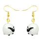 Round Sheep Drop Earrings Cartoon Art Women Party Jewelry Ear Fashion Pendant