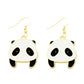 Cute Panda Drop Earrings Cartoon Ear Pendants Accessories Women Art Jewelry