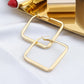 Geometric Square Hoop Earrings Women Girl Fashion Trendy Jewelry Accessories