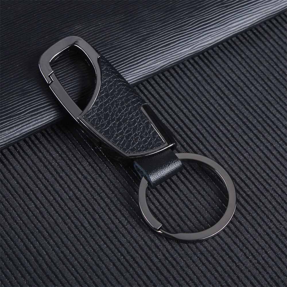 21 Styles PU Leather Keychains For Men Metal Waist Buckle Car Gentleman Business