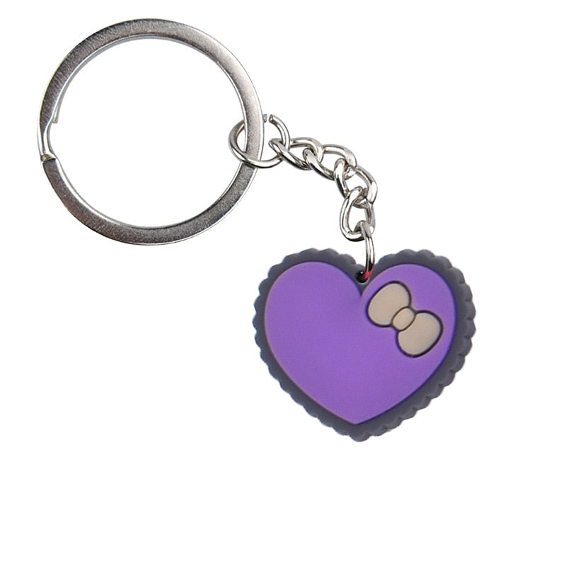 15 Styles Love Heart Couple Cute Keychain Cartoon Creative Gift Key Holder