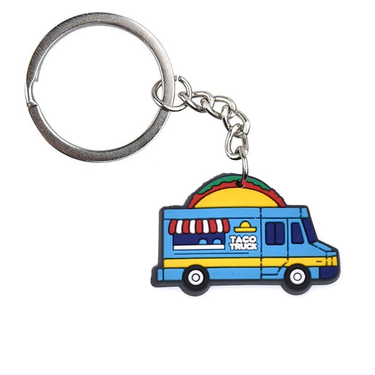 Taco Truck Mexican Food Keychain Cartoon Creative Gift Key Holder Keyring Anime