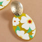 5 Styles Colorful Geometric Acrylic Resin Lady Cute Dangle Earrings for Women