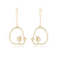 Retro Abstract Shape Drop Earrings Women Travel Fashion Cartoon Earrings