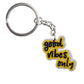 17 Styles Positivity Friends Yellow PVC Keychain for Women Charm Key Chain Women