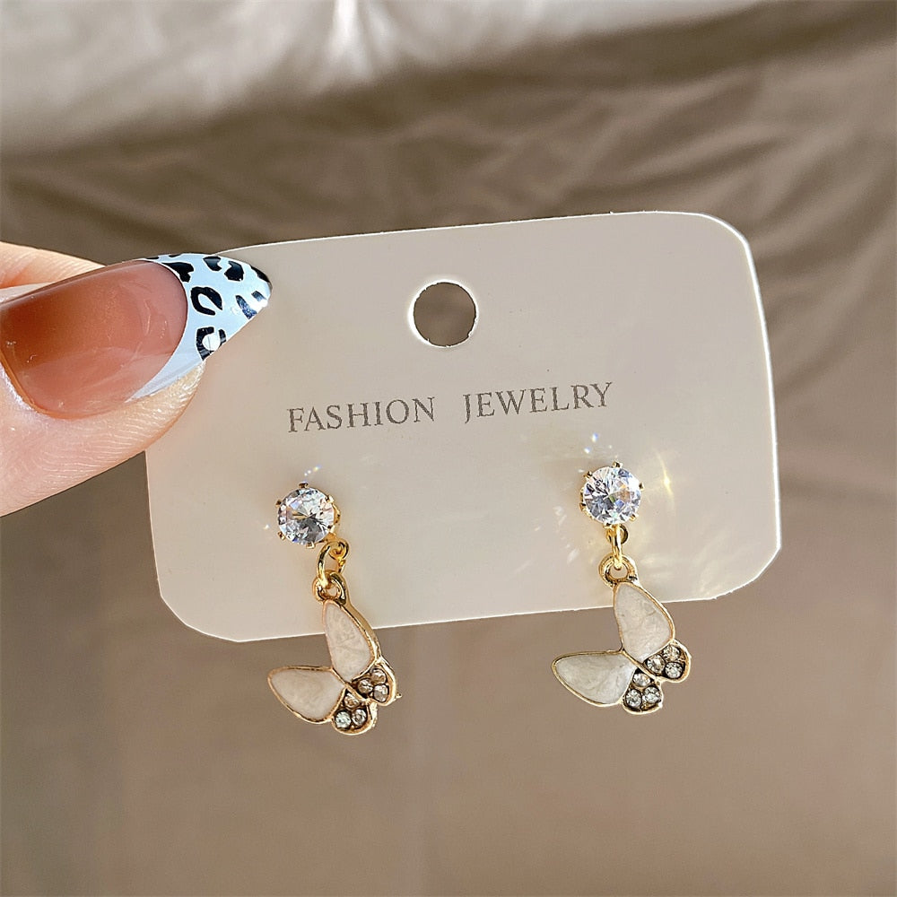 22 Styles Heart Pearl Flower Stud Earring Fashion Women Girls Vintage Cute