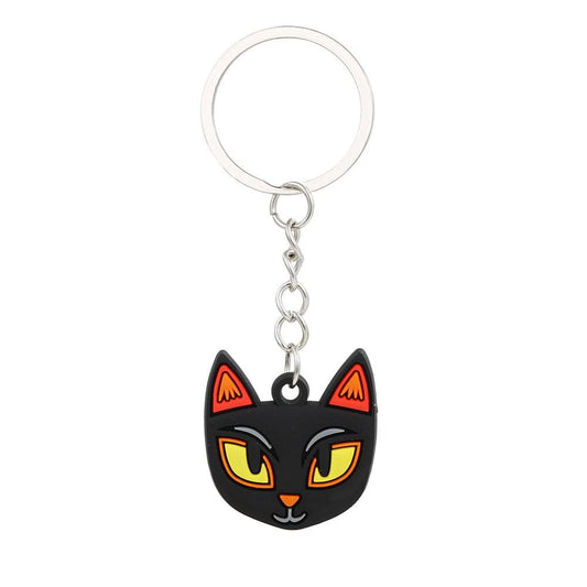 Black Cat Keychain Party Gift Cute Keyring Cartoon DIY Jewelry Souvenir