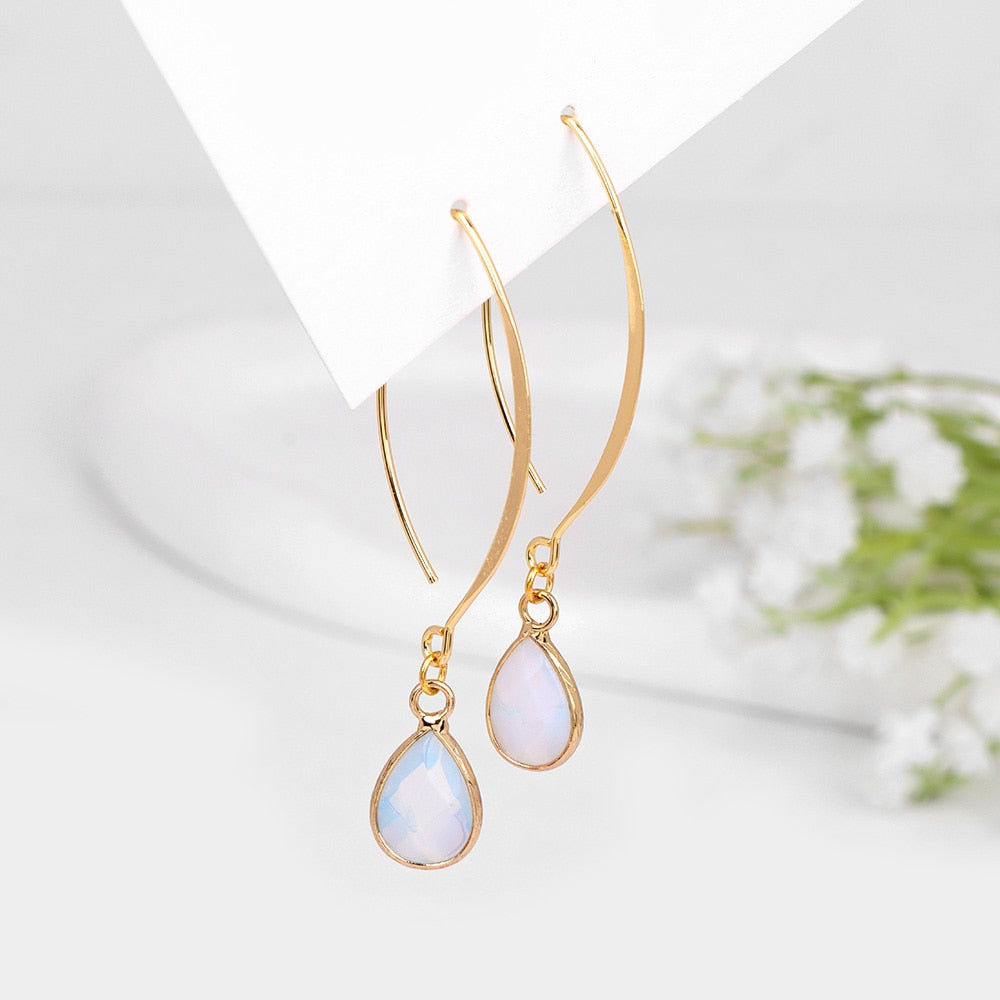 13 Styles Teardrop Crystal Waterdrop Lady Cute Dangle Earrings for Women Jewelry