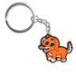 16 Styles PVC Cute Animal Cartoon Keychain Lovely Mini Dog Design Key Holder Fit
