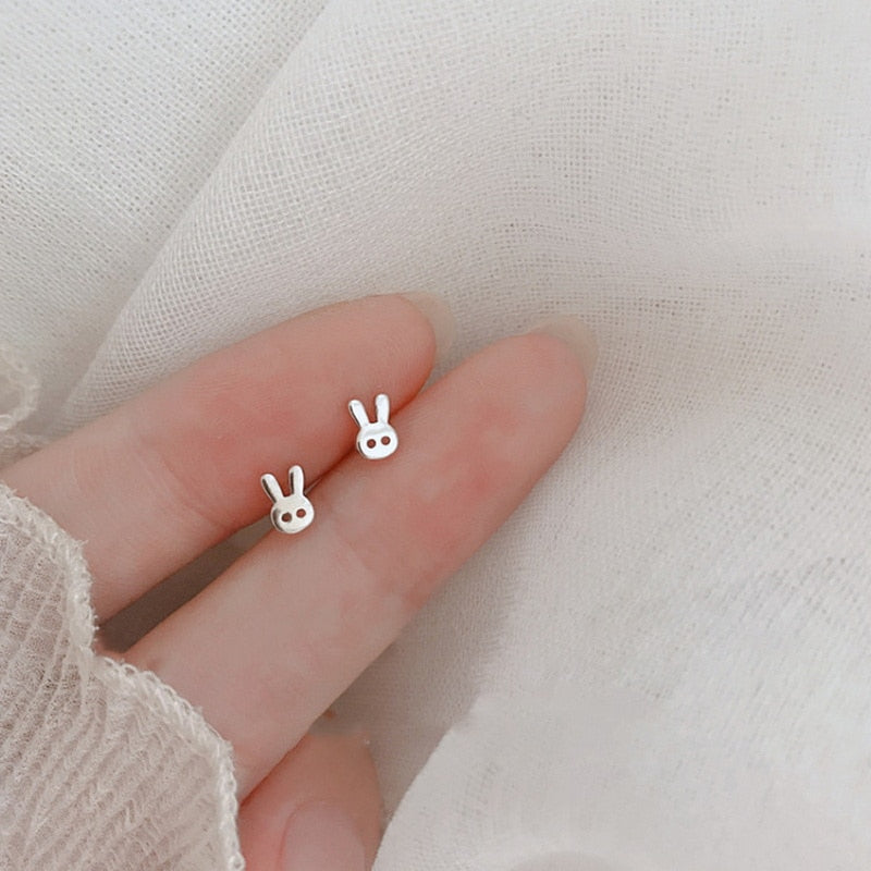 14 Styles Mini Cute Sheep Dolphin Moon Star Heart Rabbit Stud Earrings Women