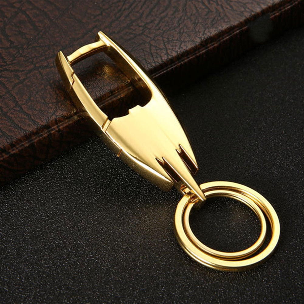 21 Styles PU Leather Keychains For Men Metal Waist Buckle Car Gentleman Business